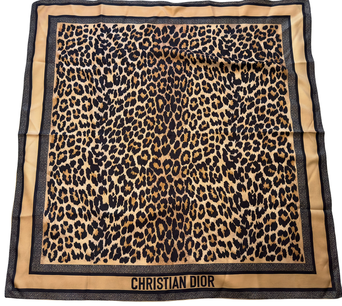 Dior leopard shawl