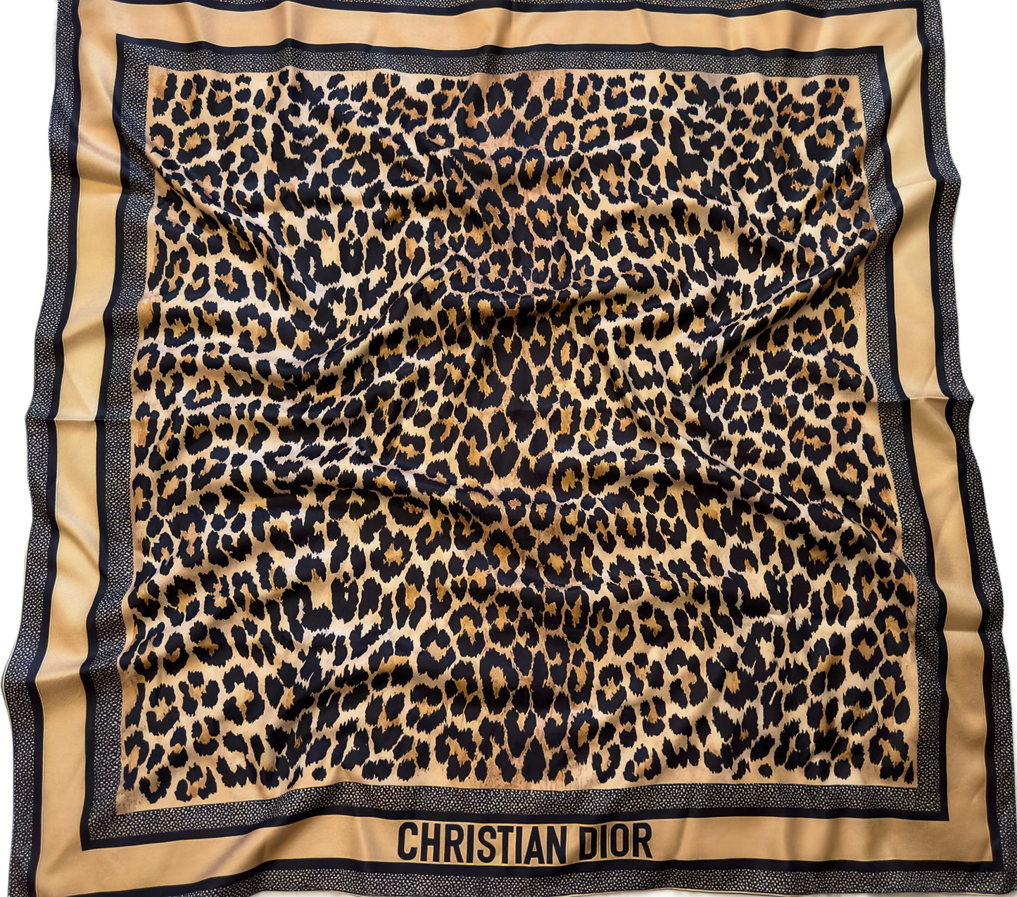 Dior leopard shawl